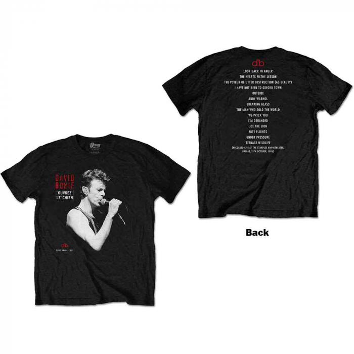 David Bowie Unisex T-Shirt: Dallas '95 (Back Print) [1]