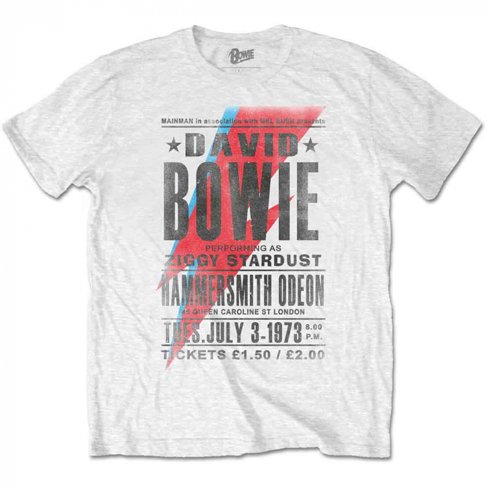 David Bowie Unisex T-Shirt: Hammersmith Odeon [1]