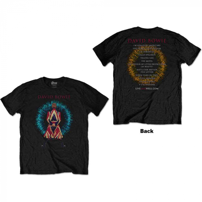 David Bowie Unisex T-Shirt: LiveandWell.com (Back Print) [1]