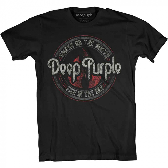 Deep Purple Unisex T-Shirt: Smoke Circle [1]