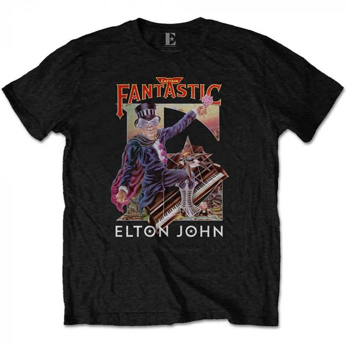 Elton John Unisex T-Shirt: Captain Fantastic [1]