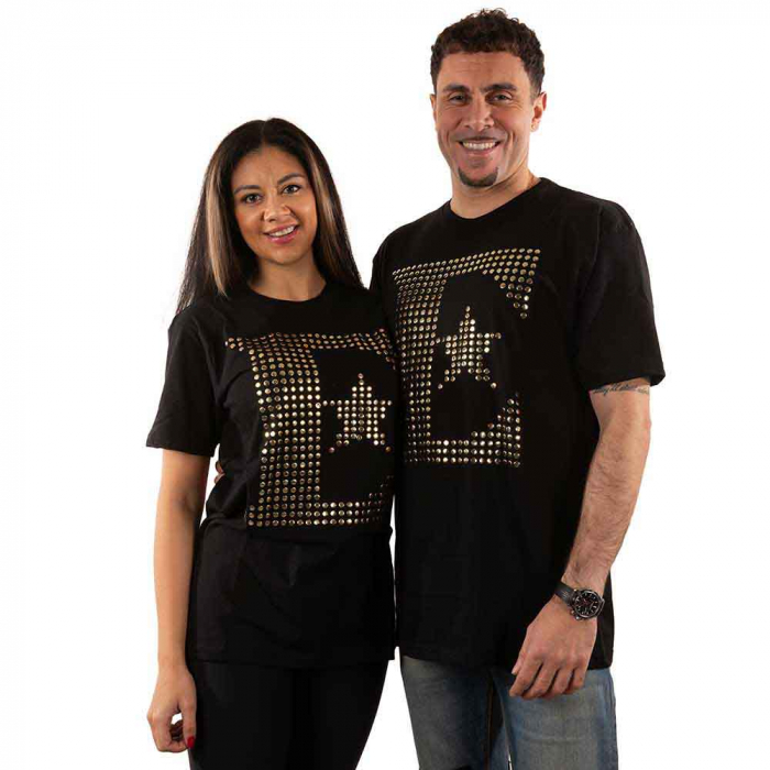 Elton John Unisex T-Shirt: E Logo (Embellished) [1]