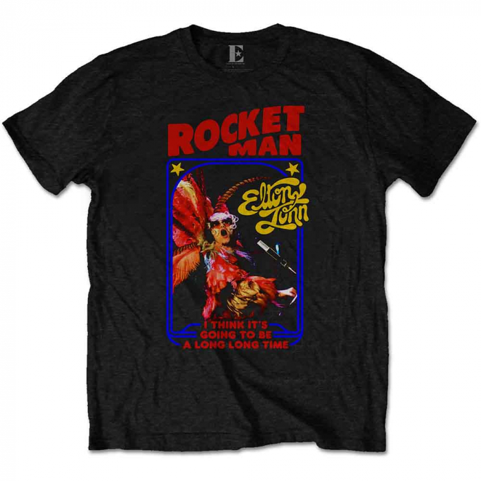 Elton John Unisex T-Shirt: Rocketman Feather Suit [1]