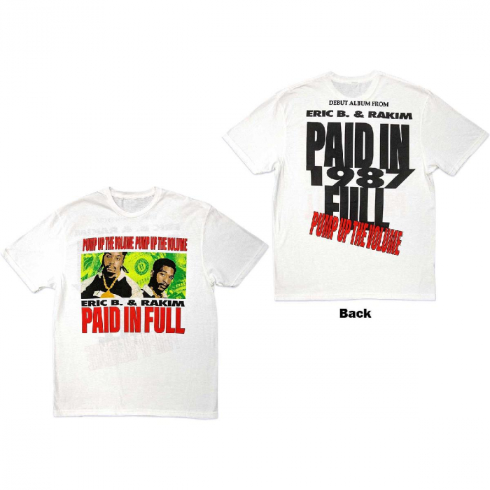 Eric B. & Rakim Unisex T-Shirt: Pump Up The Volume (Back Print) [1]