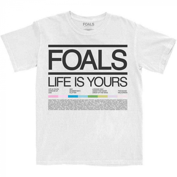 Foals Unisex T-Shirt: Life Is Yours Song List [1]
