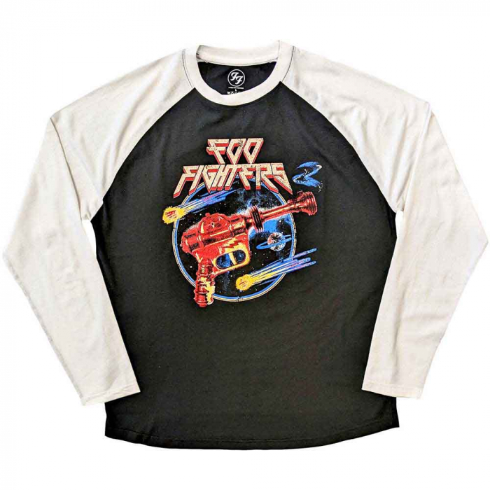 Foo Fighters Unisex Raglan T-Shirt: Ray Gun (Ex-Tour) [1]