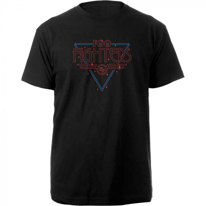 Foo Fighters Unisex T-Shirt: Black Disco Outline [1]