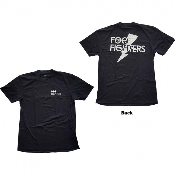 Foo Fighters Unisex T-Shirt: Flash Logo (Back Print) [1]