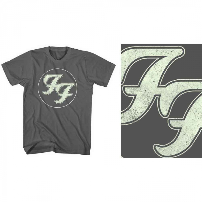 Foo Fighters Unisex T-Shirt: Gold FF Logo [1]