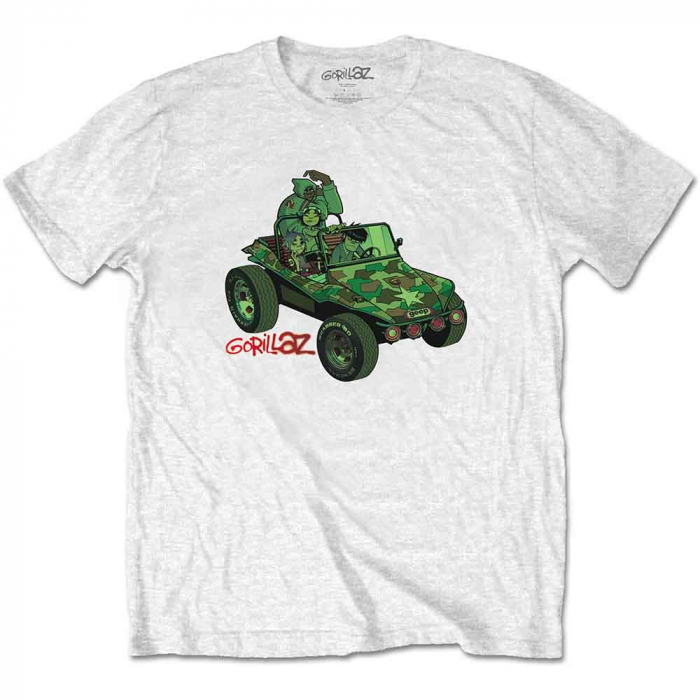 Gorillaz Unisex T-Shirt: Green Jeep [1]