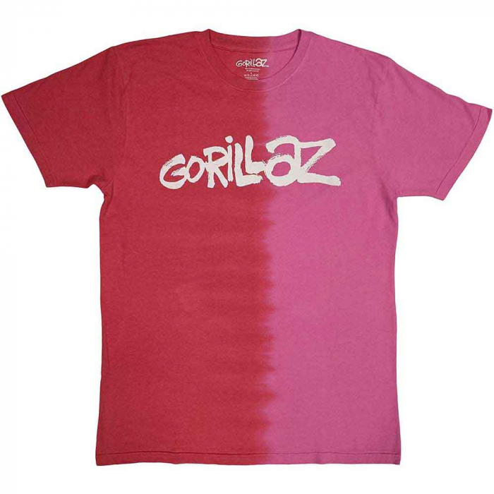 Gorillaz Unisex T-Shirt: Two-Tone Brush Logo (Wash Collection) [1]