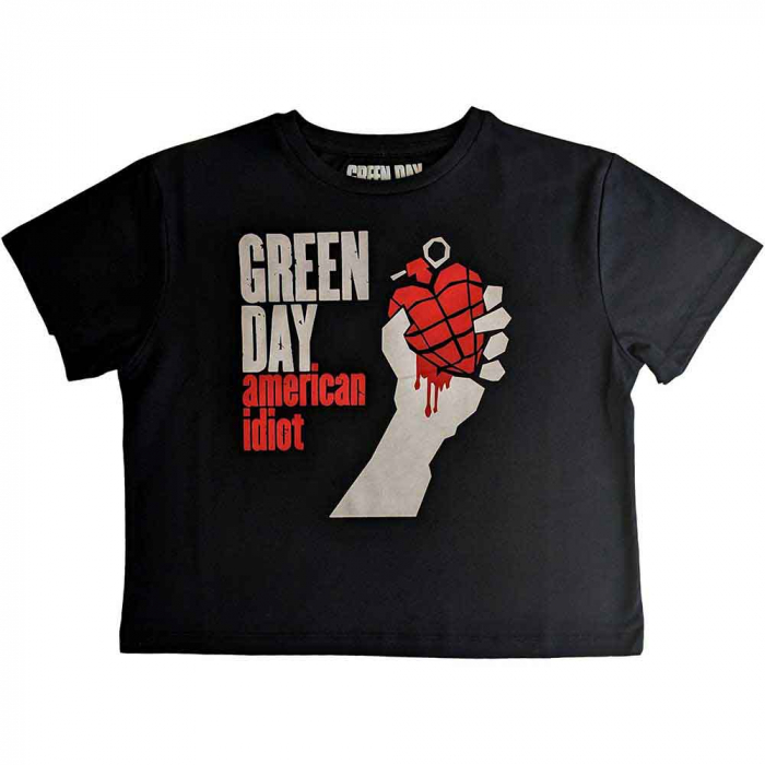Green Day Ladies Crop Top: American Idiot [1]