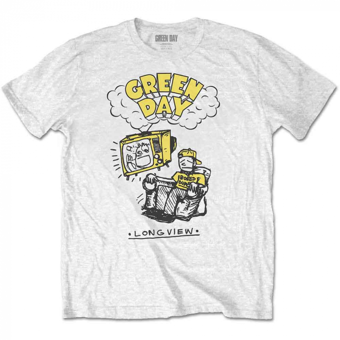 Green Day Unisex T-Shirt: Longview Doodle [1]
