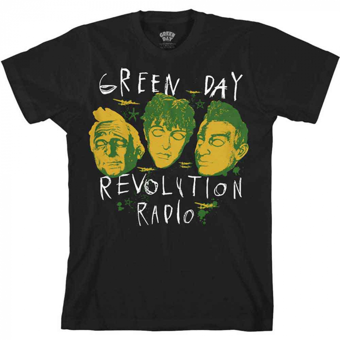 Green Day Unisex T-Shirt: Scribble Mask [1]