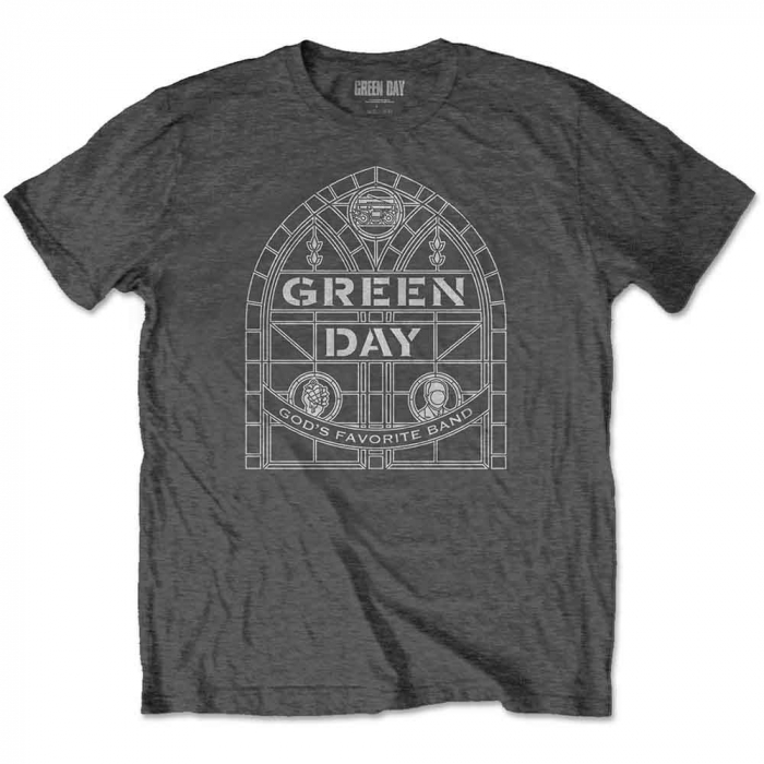 Green Day Unisex T-Shirt: Stained Glass Arch [1]
