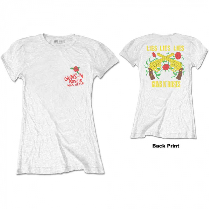 Guns N' Roses Ladies T-Shirt: Lies, Lies, Lies (Back Print) [1]
