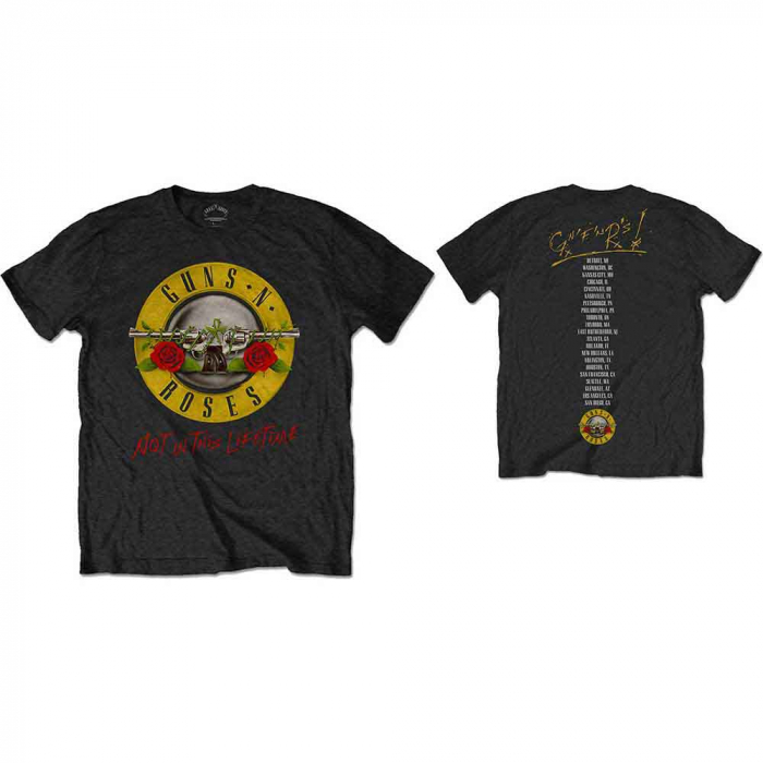 Guns N' Roses Unisex T-Shirt: Not in this Lifetime Tour (Back Print) [1]