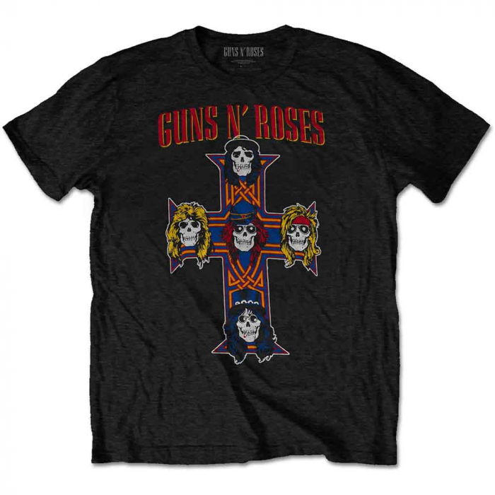 Guns N' Roses Unisex T-Shirt: Vintage Cross [1]