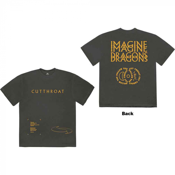 Imagine Dragons Unisex T-Shirt: Cutthroat Symbols (Back Print) [1]