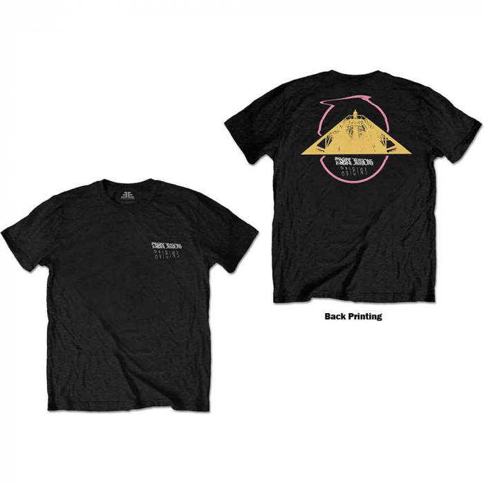 Imagine Dragons Unisex T-Shirt: Triangle Logo (Back Print) [1]