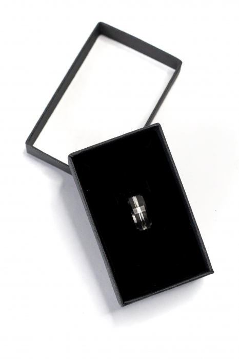 Inel din otel inoxidabil - Mono Silver [2]