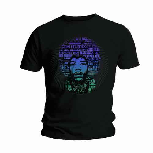 Jimi Hendrix Unisex T-Shirt: Afro Speech [1]