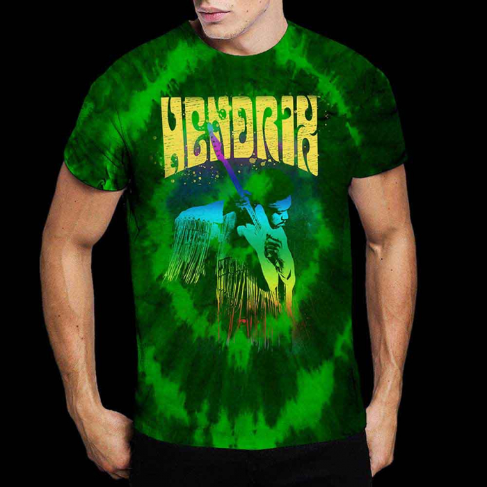 Jimi Hendrix Unisex T-Shirt: Hear The Vibe (Wash Collection) [1]