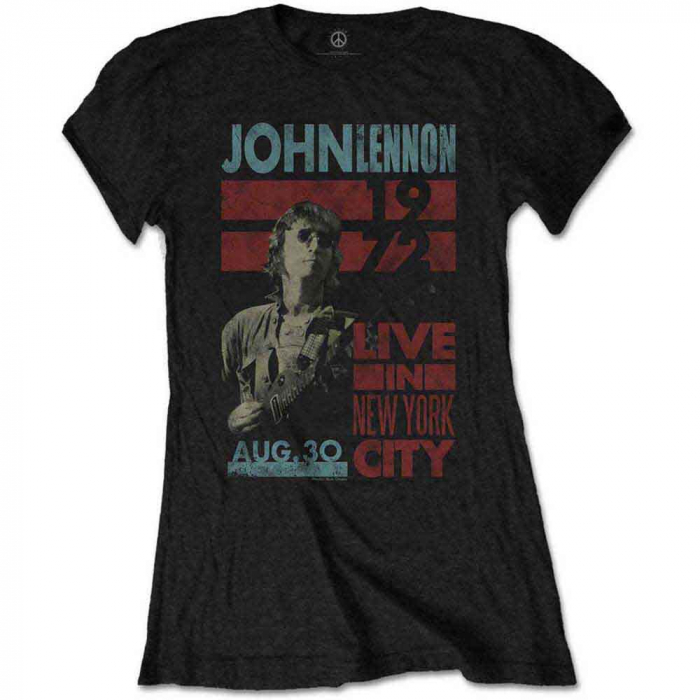 John Lennon Ladies T-Shirt: Live In New York City [1]