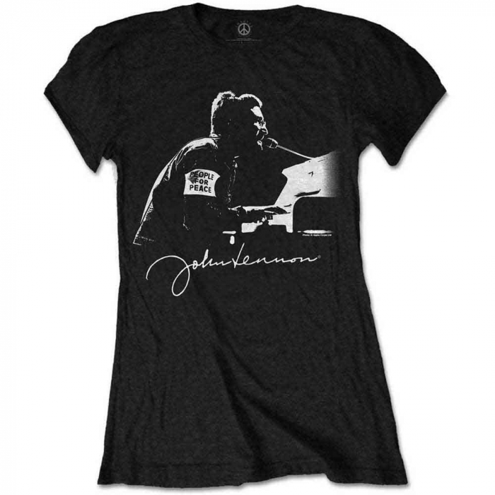 John Lennon Ladies T-Shirt: People For Peace [1]