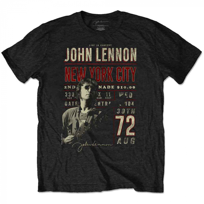 John Lennon Unisex T-Shirt: New York City '72 (Eco-Friendly) [1]