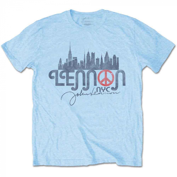 John Lennon Unisex T-Shirt: New York City Skyline [1]