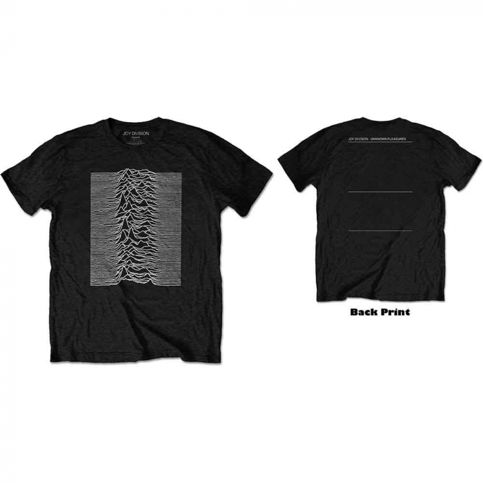 Joy Division Unisex T-Shirt: Unknown Pleasures (Back Print) [1]