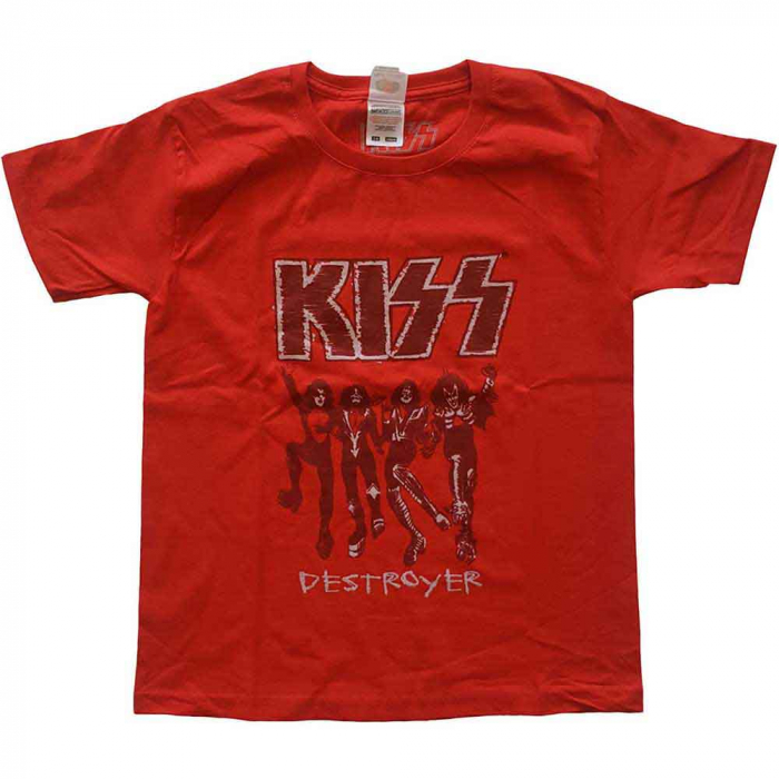 KISS Kids T-Shirt: Destroyer Sketch (7-8 Years) [1]