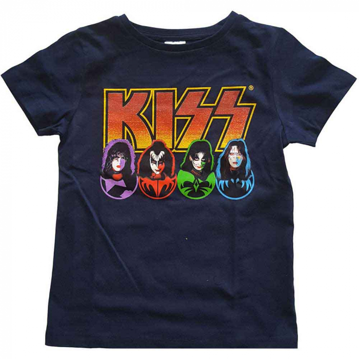 KISS Kids T-Shirt: Logo, Faces & Icons (3-4 Years) [1]