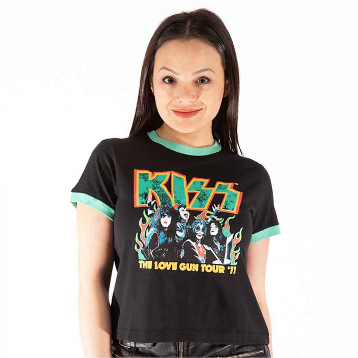 KISS Ladies Crop Top: St Paddy's Ringer [1]