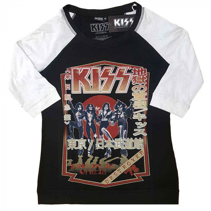 KISS Ladies Raglan T-Shirt: Destroyer Tour '78 [1]