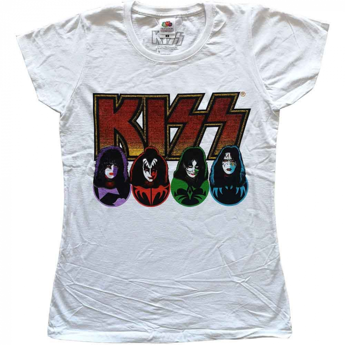 KISS Ladies T-Shirt: Logo, Faces & Icons [1]