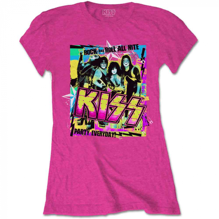 KISS Ladies T-Shirt: Party Every Day [1]
