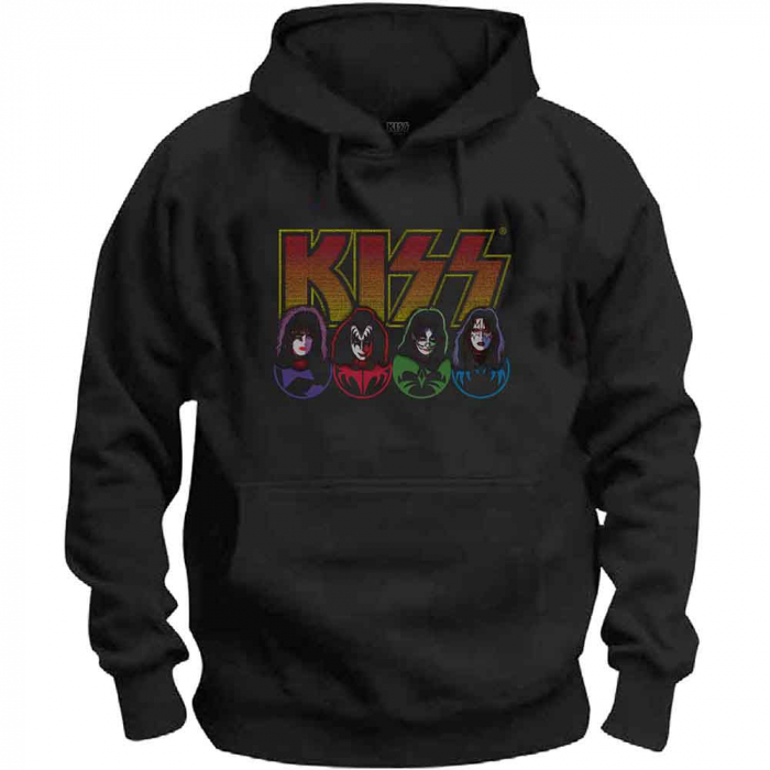 KISS Unisex Pullover Hoodie: Logo, Faces & Icons [1]