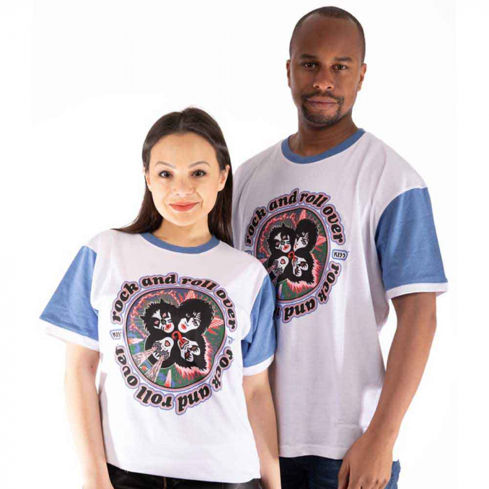 KISS Unisex Ringer T-Shirt: Rock and Roll Over [1]