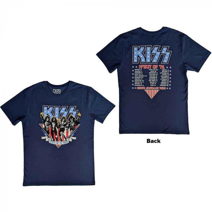 KISS Unisex T-Shirt: Americana (Back Print) [1]