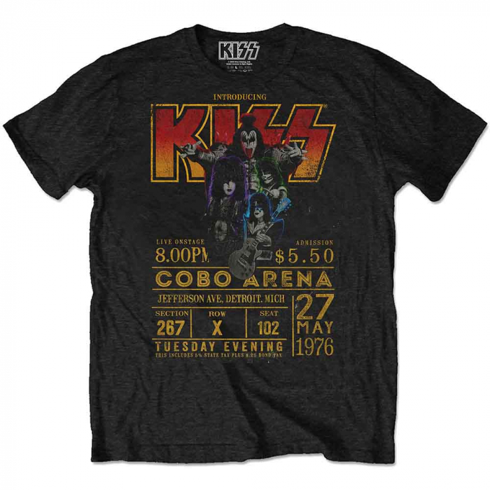 KISS Unisex T-Shirt: Cobo Arena '76 (Eco-Friendly) [1]