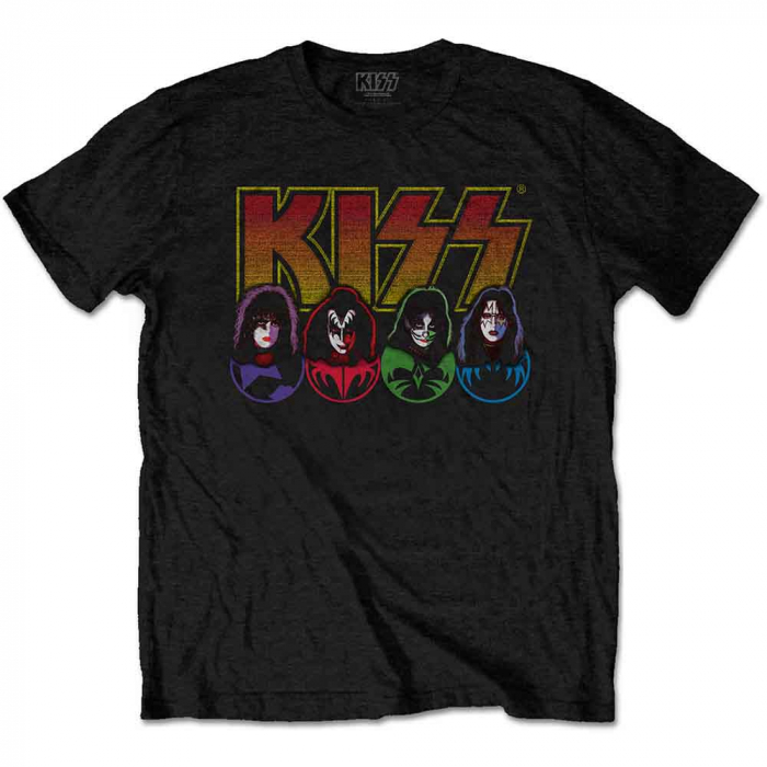 KISS Unisex T-Shirt: Logo, Faces & Icons [1]