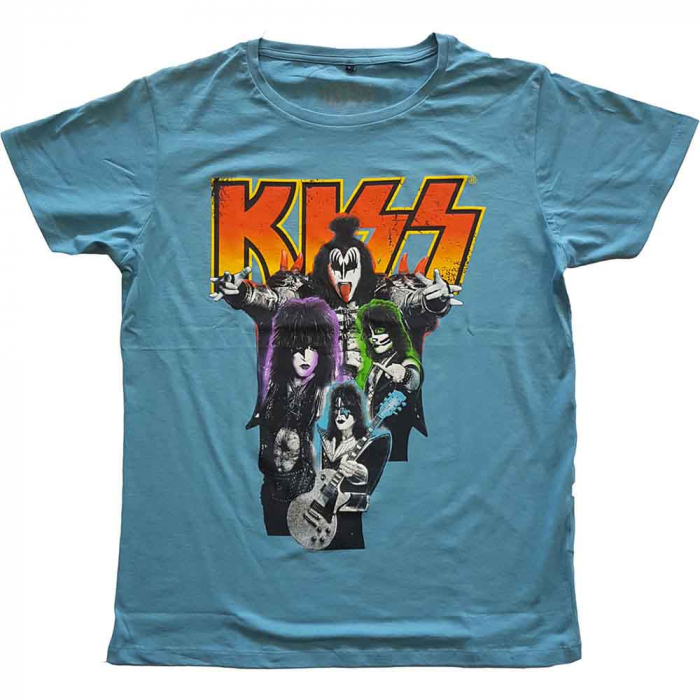 KISS Unisex T-Shirt: Neon Band [1]