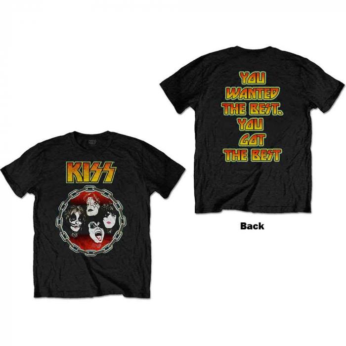 KISS Unisex T-Shirt: You Wanted The Best (Back Print) [1]