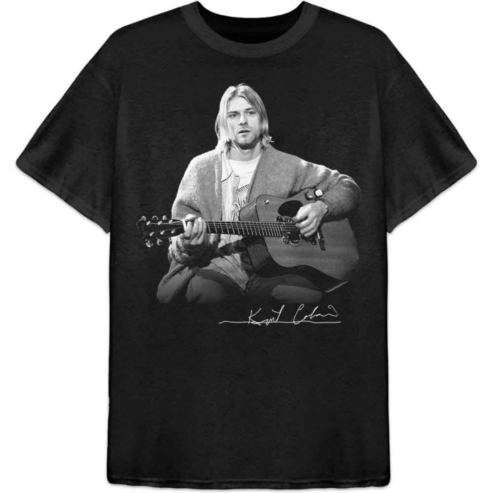 Kurt Cobain Unisex T-Shirt: Guitar Live Photo [1]