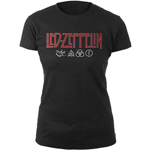 Led Zeppelin Ladies T-Shirt: Logo & Symbols [1]