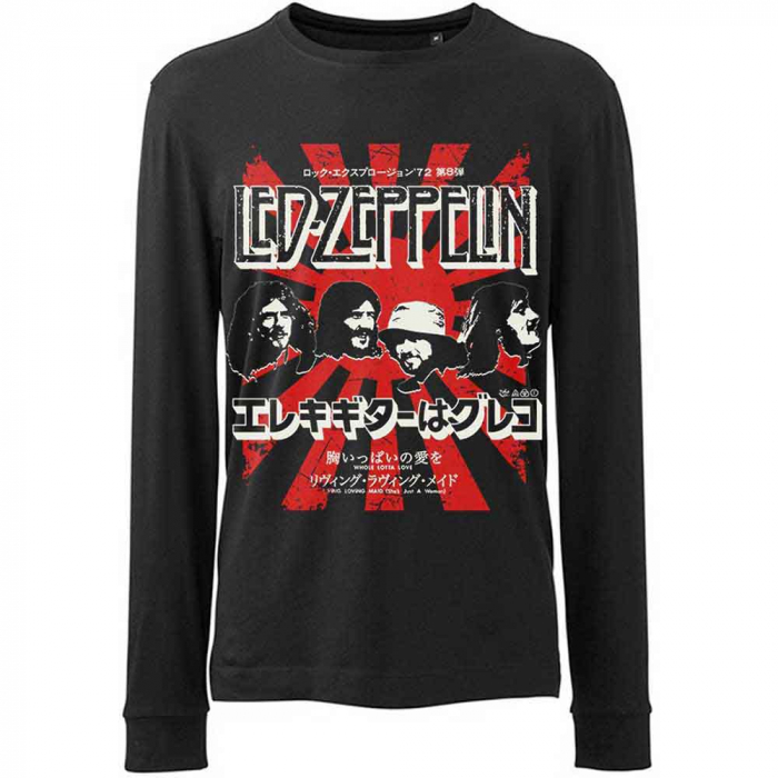 Led Zeppelin Unisex Long Sleeve T-Shirt: Japanese Burst [1]