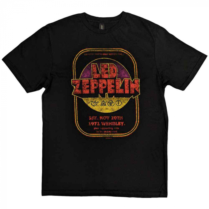 Led Zeppelin Unisex T-Shirt: 1971 Wembley [1]