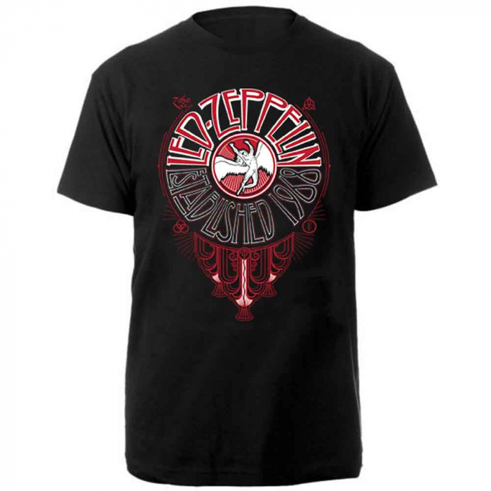 Led Zeppelin Unisex T-Shirt: Deco Circle [1]
